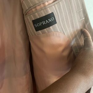 Soprano Blush Pinstripe Jacket